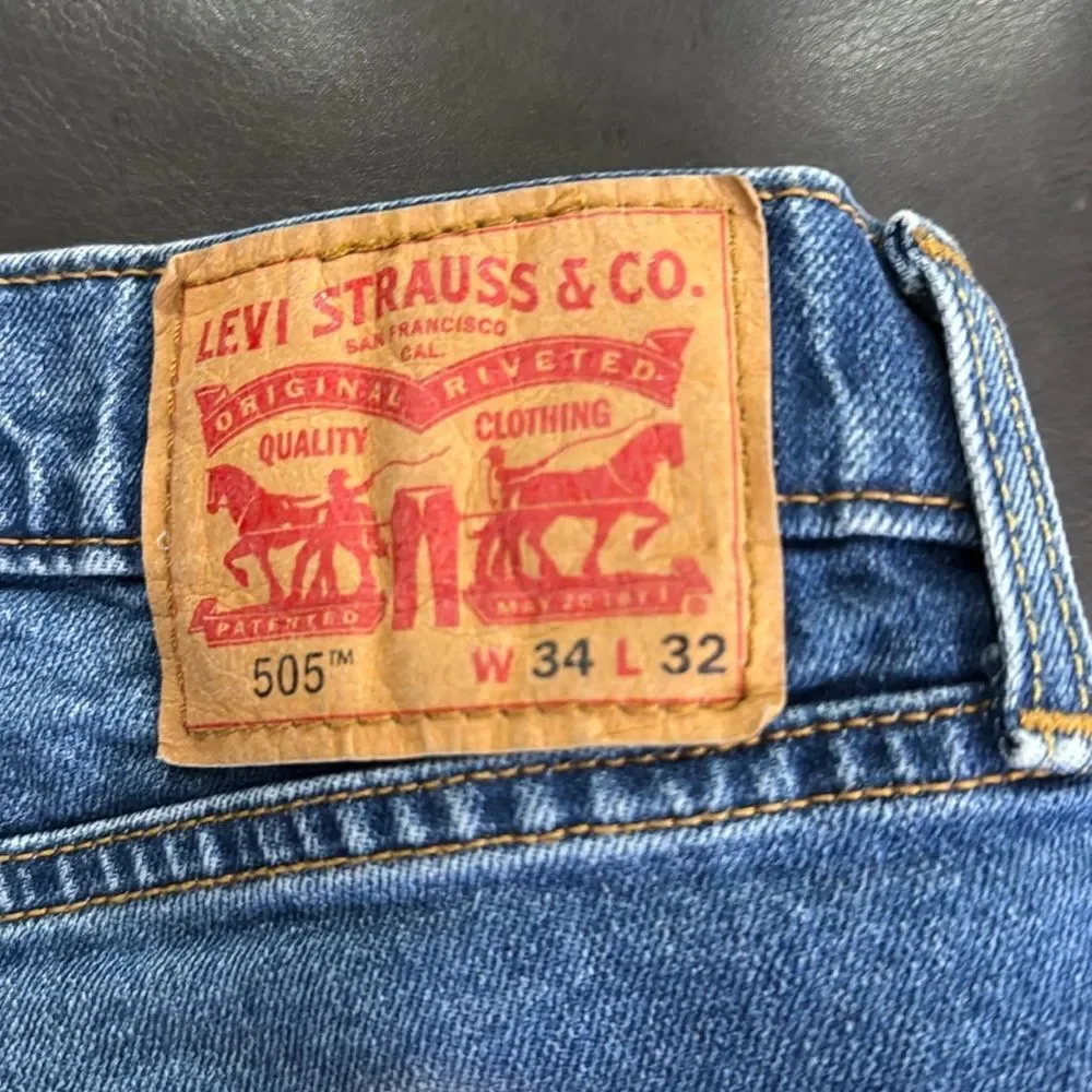 Levi's Men's 505 Straight Blue Jeans